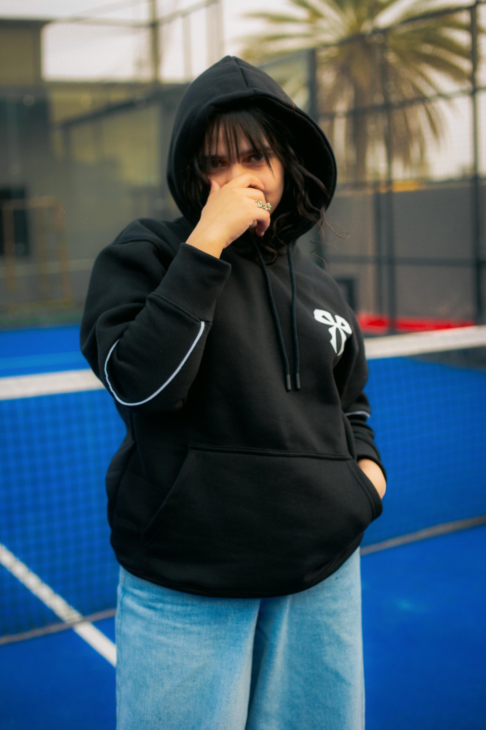 Bow Era Hoodie Black